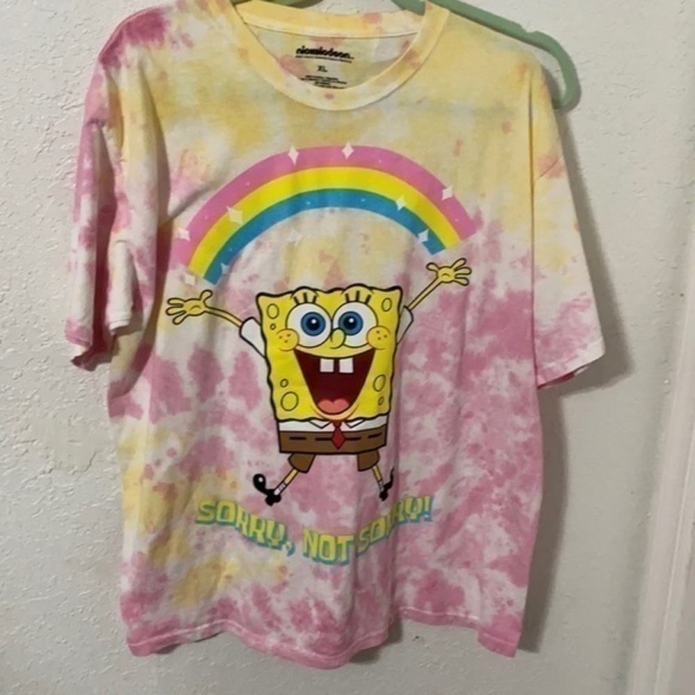 Nickelodeon Spongebob tie dye t shirt